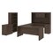 Bestar Bestar Logan 66W U-Shaped Desk with Hutch, Lateral File Cabinet, and Bookcase in antigua 46851-52 - alternate 1